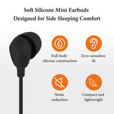 Geekria Sleeping Headphones for Side Sleepers, USB-C Wired Soft Silicone In-Ear Earbuds with Mic & Volume Control, Noise Cancelling Earphones for Sleep, Travel & Meditation (3.9FT)
