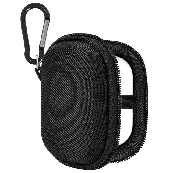 Geekria Shield Earbuds Case Compatible with Apple AirPods 4/3/2/Pro 2 True Wireless Earbud, Replacement Hard Shell Travel Carrying Bag with Carabiner Clip, Portable, Waterproof (Black)