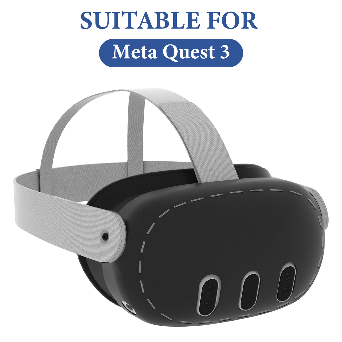Full Shell Headset Geekria Silicone VR Headset Protective Shell Compatible with Meta Ques