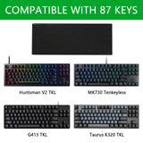 Geekria Tenkeyless TKL Keyboard Dust Cover, Acrylic Keypads Cover for 80% Compact 87 Key Computer Mechanical Gaming Wireless Keyboard, Compatible with Razer Huntsman Tournament Edition TKL, V2 TKL