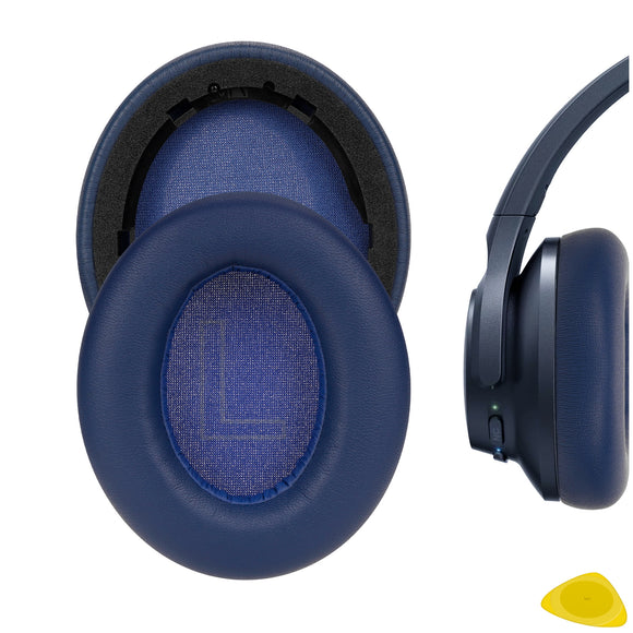 Geekria QuickFit Replacement Ear Pads for Anker Soundcore Life Q20, Q20+, Q20i, Life 2 Headphones Earpads (Not Fit for Life 2 Neo), Headphones Ear Cushions, Ear Cups Cover Repair Parts (Blue)