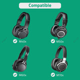 Geekria Audio Cable Compatible with ATH-M50x/M40x/M50/M60x/M40/M70x Headphones, 2.5mm to 3.5mm Braided Nylon Replacement Stereo Cord (4 ft / 1.2 m)