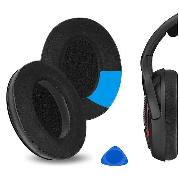 Geekria Sport Cooling-Gel Replacement Ear Pads for Sennheiser GAME ONE, GAME ZERO, PC360, PC363D, PC373D Headphones Ear Cushions, Headset Earpads, Ear Cups Cover Repair Parts (Black)