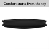 Geekria Protein Leather Headband Pad Compatible with HyperX Cloud Flight/ Flight S Headphones, Replacement Band Repair Part (Black)