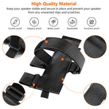 Geekria Universal Portable BT Speaker Mounts Compatible with JBL, Bose, Sony, Anker Speaker, with Adjustable Strap, Hang on Holder Bar Rail Securely, Fits Outdoors, Golf Cart, Biking