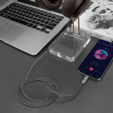 Geekria USB-C Audio Cable Compatible with Apple, Beats, Sennheiser, B&W, JBL, Razer, Audeze Headphones for Phones to Headphones (4 ft / 1.2 m)