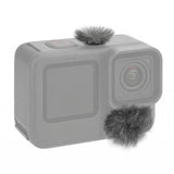 Geekria for Creators Microphone Wind Muff Compatible with GoPro HERO 13, 12, 11, 10, 9, 8 Action Camera, Dead Cat Windscreen Cover for Wind Noise Reduction, Outdoor Recording and Vlog (Grey)