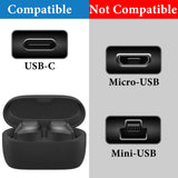 Geekria USB Earbuds Short Charger Cable Compatible with Jabra Elite 10 Gen 2, Elite10, Elite 8, Elite Active 75t, Elite 7 Pro Charger, USB to USB-C Replacement Power Charging Cord (1ft/30cm 2Pack)