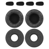 Geekria QuickFit Leatherette & Foam Replacement Earpads + Mic Windscreen Foam Compatible with BlueParrott B250-XTS, B250-XT Plus, B250-XT, B250, B150 Headphones Mic Cover + Ear Cushions (Black)