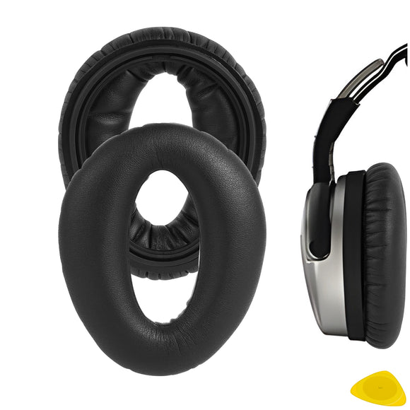 Geekria QuickFit Replacement Ear Pads for Lightspeed Zulu, Zulu 2, Zulu 3, Zulu PFX Aviation, Sierra Headphones Ear Cushions, Headset Earpads, Ear Cups Cover Repair Parts (Black)