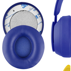 Geekria QuickFit Replacement Ear Pads for Beats Solo Pro (A1881) Headphones Ear Cushions, Headset Earpads, Ear Cups Cover Repair Parts (Dark Blue)