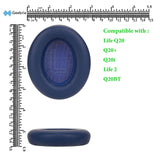 Geekria QuickFit Replacement Ear Pads for Anker Soundcore Life Q20, Q20+, Q20i, Life 2 Headphones Earpads (Not Fit for Life 2 Neo), Headphones Ear Cushions, Ear Cups Cover Repair Parts (Blue)