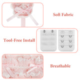 Geekria Cute Bow Headband Cover for Gaming Headset & Over-Ear Headphones, Compatible with Sony, Sennheiser, HyperX and More, Decorative Soft Padded Sleeve (Pink)