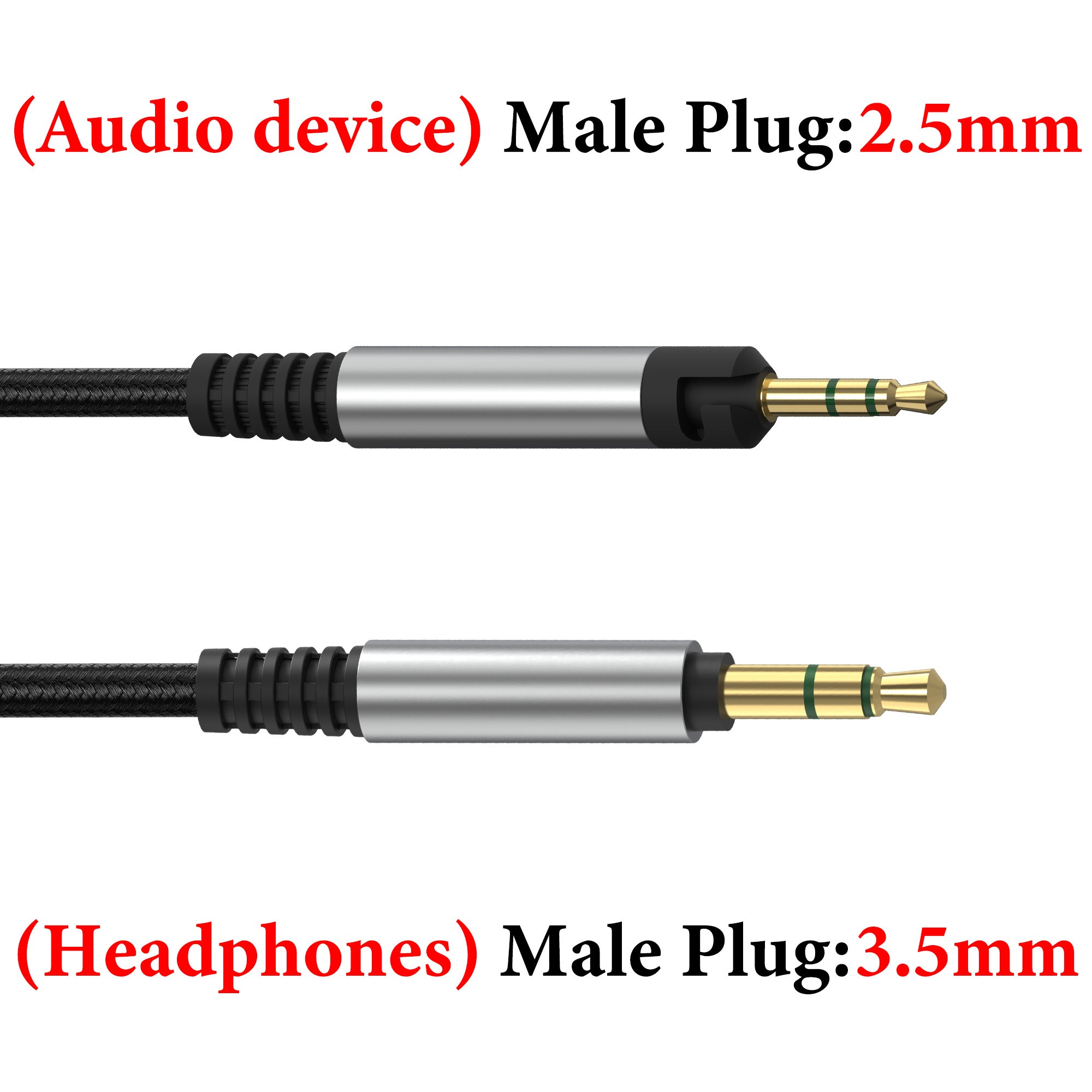 Geekria Audio Cable Compatible with ATH-M50x ENSO/M50x/M40x/M60x/M40/M