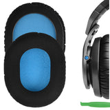 Geekria Comfort Velour Replacement Ear Pads for Sennheiser HD8 DJ Headphones Ear Cushions, Headset Earpads, Ear Cups Cover Repair Parts (Black)
