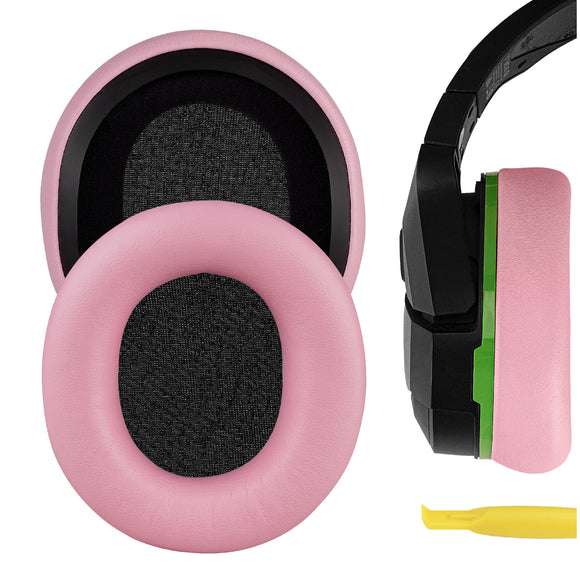 Geekria NOVA Replacement Ear Pads for Beach Stealth 400, 500X, 700X, 420X, Ear Force XO SEVEN, XP500, PX5, PX4, X42 Headphones Ear Cushions, Headset Earpads, Ear Cups Cover Repair Parts (Pink)