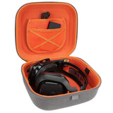 Geekria Shield Case for Large-Sized Over-Ear Headphones, Replacement Protective Hard Shell Travel Carrying Bag with Cable Storage, Compatible with ASTRO Gaming A50Gen4 (Microfiber Grey)