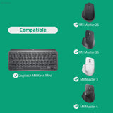 Geekria Keyboard Hard Shell Travel Case Compatible with Logitech MX Keys Mini + MX Master 4 / 3S, Computer Keyboard and Mouse Combo Carrying Bag (Dark Grey)