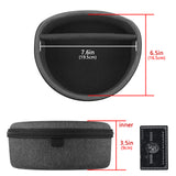 Geekria Shield Case Compatible with Sony, Skullcandy, JBL, Sennheiser Headphones, Replacement Protective Hard Shell Travel Carrying Bag with Cable Storage (Dark Grey)