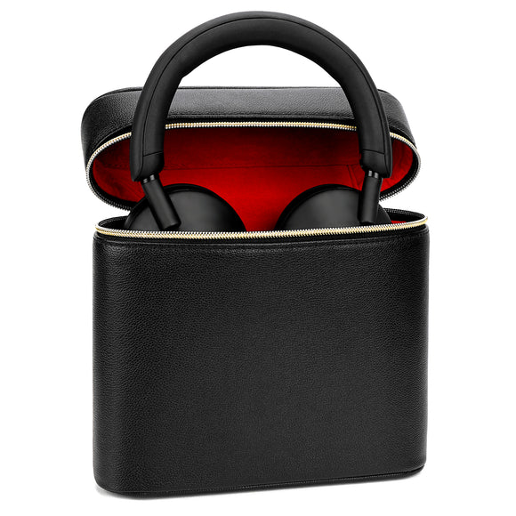 Geekria NOVA Headphones Pouch Compatible with Sony WH-1000XM6, Bose QC Ultra, JBL Tune 720BT and More, Soft Shell Replacement Protective Travel Carrying Bag (Black)