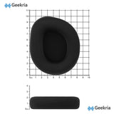 Geekria Comfort Fabric Replacement Ear Pads for Turtle Beach Stealth 600 Gen 2, Gen 3 Headphones, Ear Cushions, Repair Parts (Black)