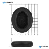 Geekria QuickFit Replacement Ear Pads Compatible with Soundcore Q11i Wireless Headphones, Ear Cushions (Black)