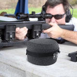 Geekria Shield Headphones Case Compatible with Howard Leight Impact Sport, Walker's Digital Razor PRO, Slim X-TRM, Slim Earmuffs, Replacement Hard Shell Travel Carrying Bag (Dark Grey)