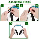 Geekria Mesh Fabric Headband Pad Compatible with Logitech G733, G335, G535 Headphones Replacement Band, Headset Head Cushion Cover Repair Part ( Purple / Mint Green)