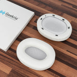 Geekria Quickfit Replacement Ear Pads Compatible with Sony ULT WEAR, WH-ULT900N Headphones Ear Cushions, Repair Parts (White)