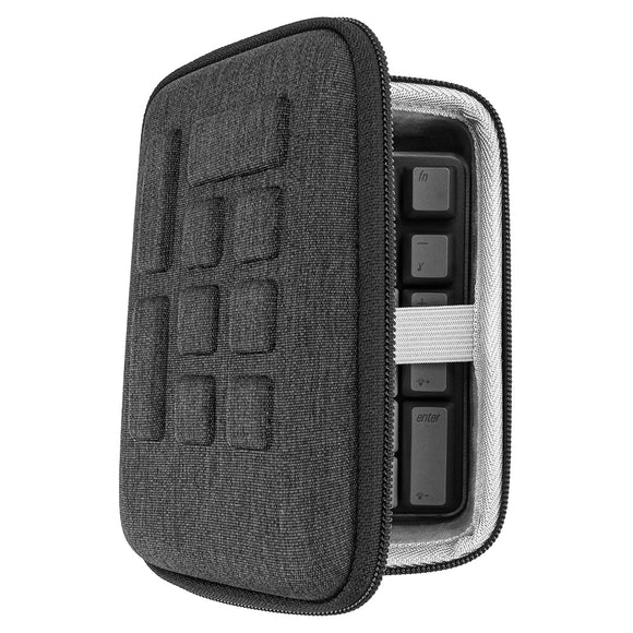 Geekria Numeric Keyboard Case for 23 Keys | 19 Keys Wireless Portable Number Pad, Compatible with Motospeed Macro Mechanical Numeric Keypad, Koolertron One Handed 23Fully Keyboard.