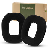 Geekria Comfort Velour Replacement Ear Pads Compatible with Astro A40 TR, A50 Headphones, 1 Pair Ear Cushions Repair Parts (Black)
