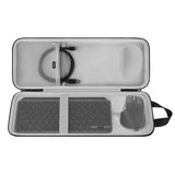 Geekria Keyboard Hard Shell Travel Case Compatible with Logitech MX Keys Mini + MX Master 4 / 3S, Computer Keyboard and Mouse Combo Carrying Bag (Dark Grey)