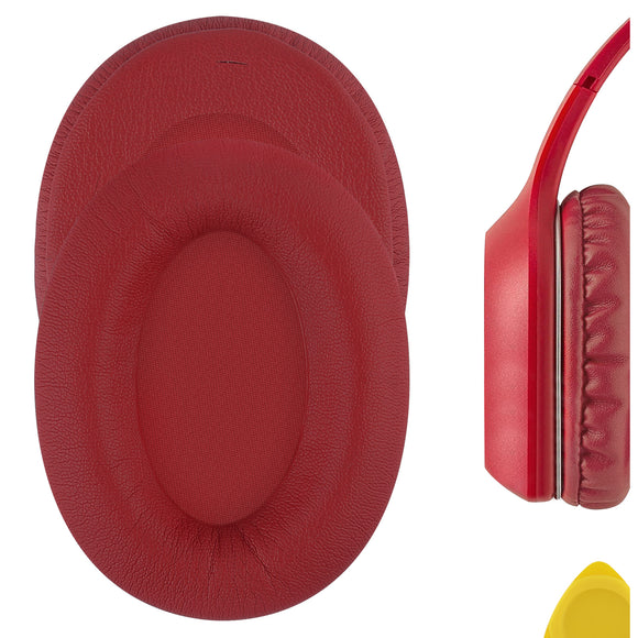 Geekria QuickFit Replacement Ear Pads for Edifier W800BT (CMIIT ID:2019DP1007 ) Headphones Ear Cushions, Headset Earpads, Ear Cups Cover Repair Parts (Red)