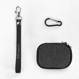 Geekria Earbuds Carrying Pouch Compatible with Bowers&Wilkins Pi8, Pi7 S2, Pi5 S2 Case Cover, Replacement Protective Earplugs Travel Bag with Cable Storage (Dark Grey)