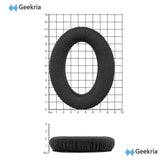 Geekria Comfort Breathable Mesh Fabric Ear Pads with Soundproof Foam Compatible with Sennheiser HD599, HD599SE, HD560S, HD598, HD559, GAME ONE, PC38X Headphones (Black)