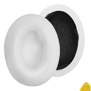 Geekria QuickFit Replacement Ear Pads for Monster Beats Studio 1.0 (1st Gen) Headphones Ear Cushions, Headset Earpads, Ear Cups Cover Repair Parts (White)