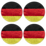 Geekria 2 Pairs Flex Fabric Headphone Covers (Product Safety Certified), Washable & Stretchable Sanitary Protectors, Compatible with Over-Ear Headsets, Sweat-Resistant( M / German Flag)