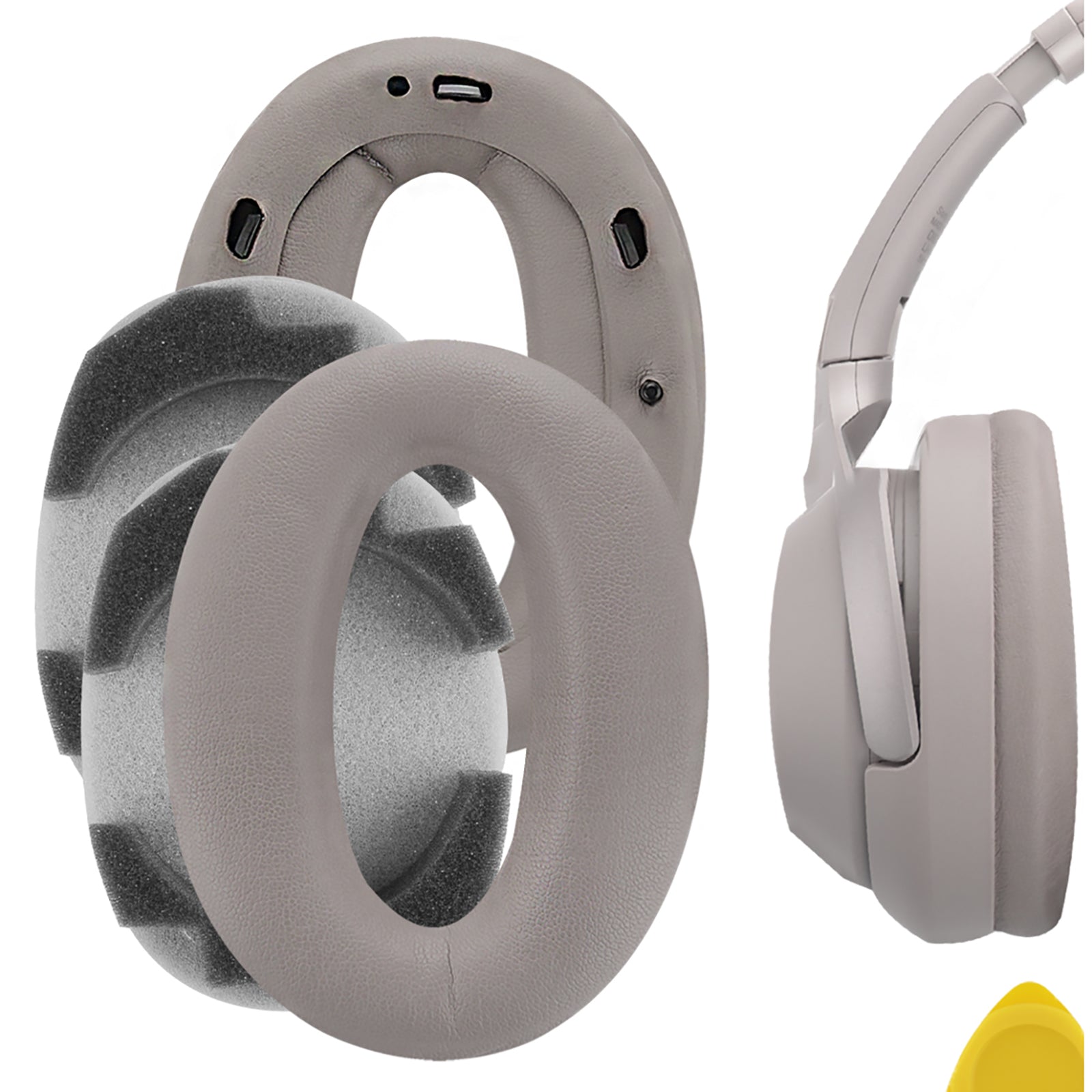 Replacement Ear Pad Cushions For Sony WH-1000XM3 Headphones - Choose Black Or Gold