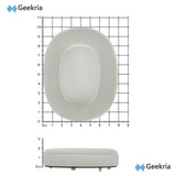 Geekria Sport Cooling-Gel Replacement Ear Pads for Sony WH-1000XM6 Headphones Ear Cushions, Repair Parts (Platinum Silver)
