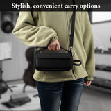 Geekria Silicone Speaker Case Cover Compatible with Bose SoundLink Plus, Protective Soft Skin, Replacement Portable Speakers Travel Carrying Sleeve with Shoulder Strap (Black)
