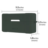 Geekria for Creators Microphone Case Cover Compatible with DJI Mic 2 Charging Case, Mic Silicone Protective Case Skin, Soft Microphone Travel Charging Case Sleeve (Green)
