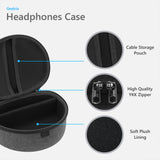 Geekria Shield Headphones Case Compatible with Beats Studio 3, Studio 2, Studio Pro Case, Replacement Hard Shell Travel Carrying Bag with Cable Storage (Dark Grey)