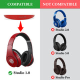 Geekria Replacement Ear Pads for Monster Beats Studio 1.0 (1st Gen) Headphones (Not Compatible with Other Headsets), Ear Cushions (Black)