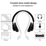 Geekria Acrylic Omega Headphones Stand for Over-Ear Headphones, Gaming Headset Stand, Desk Display Hanger Compatible with Sony WH-1000xm4, AKG, Sennheiser, Jabra, Studio, B&o (Frosted)