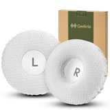 Geekria Comfort Mesh Fabric Replacement Ear Pads for JBL Tune 600 (T600BTNC, 600BTNC)/ 660 (T660NC, 660NC)/ 670 (T670NC, 670NC) Headphones, Ear Cushions (White)