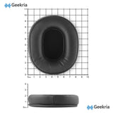 Geekria QuickFit Replacement Ear Pads for Audio Technica ATH-M50X, M50XBT, M50xBT2, M50, M40X, M30, M20, AR5BT Headphones, Ear Cushions with Video Guide (Black)