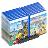 Geekria Game Disc Storage Stand Compatible with Sony PlayStation 5 Slim, Pro, Nintendo Switch, Xbox Series, CD, DVDs, Large Capacity Holder for 16 CDs, Universal Desk Game Accessories