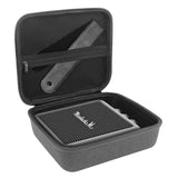 Geekria Carrying Case for Marshall Stockwell II Portable Bluetooth Speaker, Waterproof Wireless Speaker, Hard Shell Traveling Bag with Room for Cable, Charger, and Parts (Black)