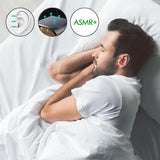 Geekria Silicone Sleep Earbuds, Noise Isolating Ear Plugs with MIC and Volume Control, USB-C Mini ASMR Sleeping Earphone, For Light Sleep, Insomnia, Side Sleep, Air Travel (Red)