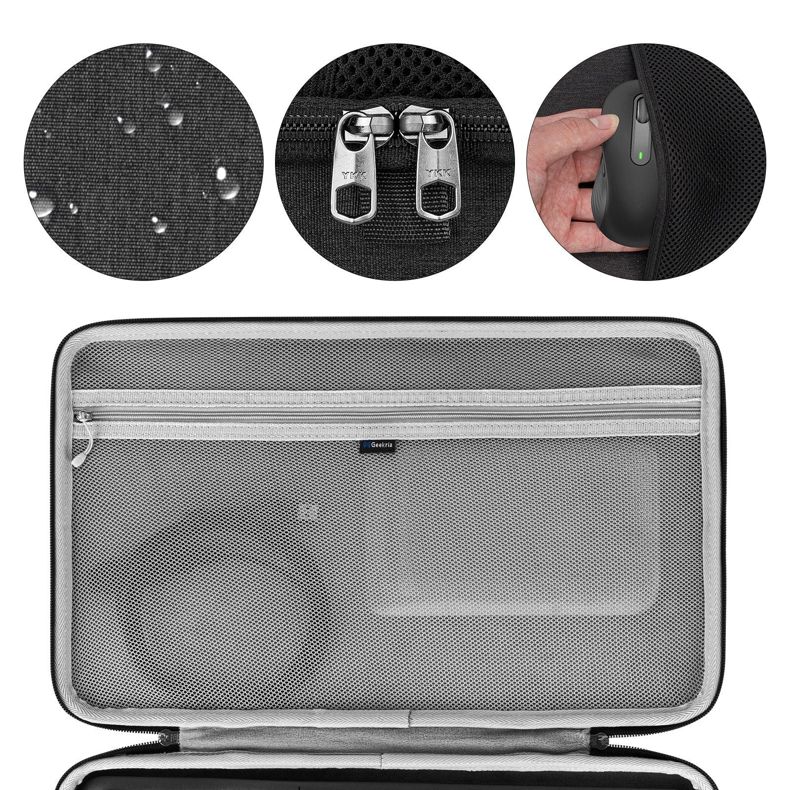 Keyboard Storage Case GEEKRIA Full Size Keyboard Case - Hard Shell ...